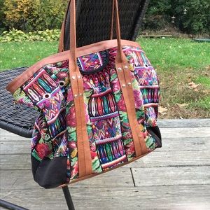 💚SOLD💚Nena & Co Lucia floral full grain leather